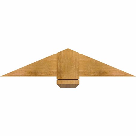 Ekena Millwork Eugene Rough Sawn Timber Gable Bracket, Western Red Cedar, 36"W x 7"H x 6"D x 6"F, 5/12 Pitch GBW036X07X0606EUG00RWR